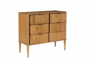Ensemble de chambre Bois de pin FLAVIGNAC 160 x 200 cm Marron clair_1150496