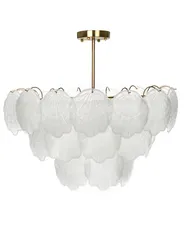 Chandelier CAPLINA Glass Brass_1005889
