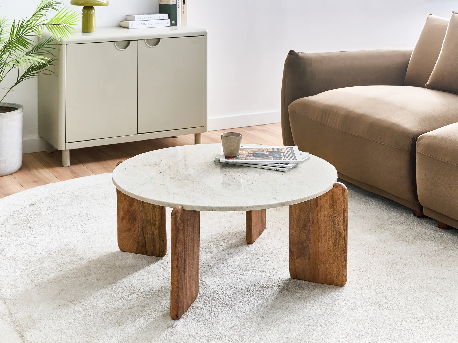 Coffee Table LUNO Marble Light Beige_1072449