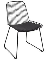 Set di 2 sedie da pranzo PENSACOLA Metallo Nero_907477