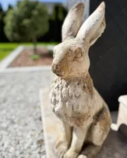 Garden Statue NEIVE Hare Beige_1071980