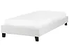 Bed without Headboard Fabric ROANNE 90 x 200 cm (EU Single) Light Grey