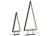 Set of 2 LED Decorative Christmas Trees Black LOPPI_812545