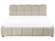 Ottoman Bed NOYON Fabric Taupe 180 x 200 cm (EU Super King)_1056093