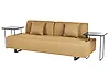 Sofa 3 Seater SOKNA with Tables Fabric Yellow
