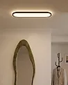 LED Ceiling Lamp CLARELLA with Remote with Dimmer Black