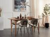 Mesa de jantar em madeira clara 160 x 90 cm DELMAS_899217