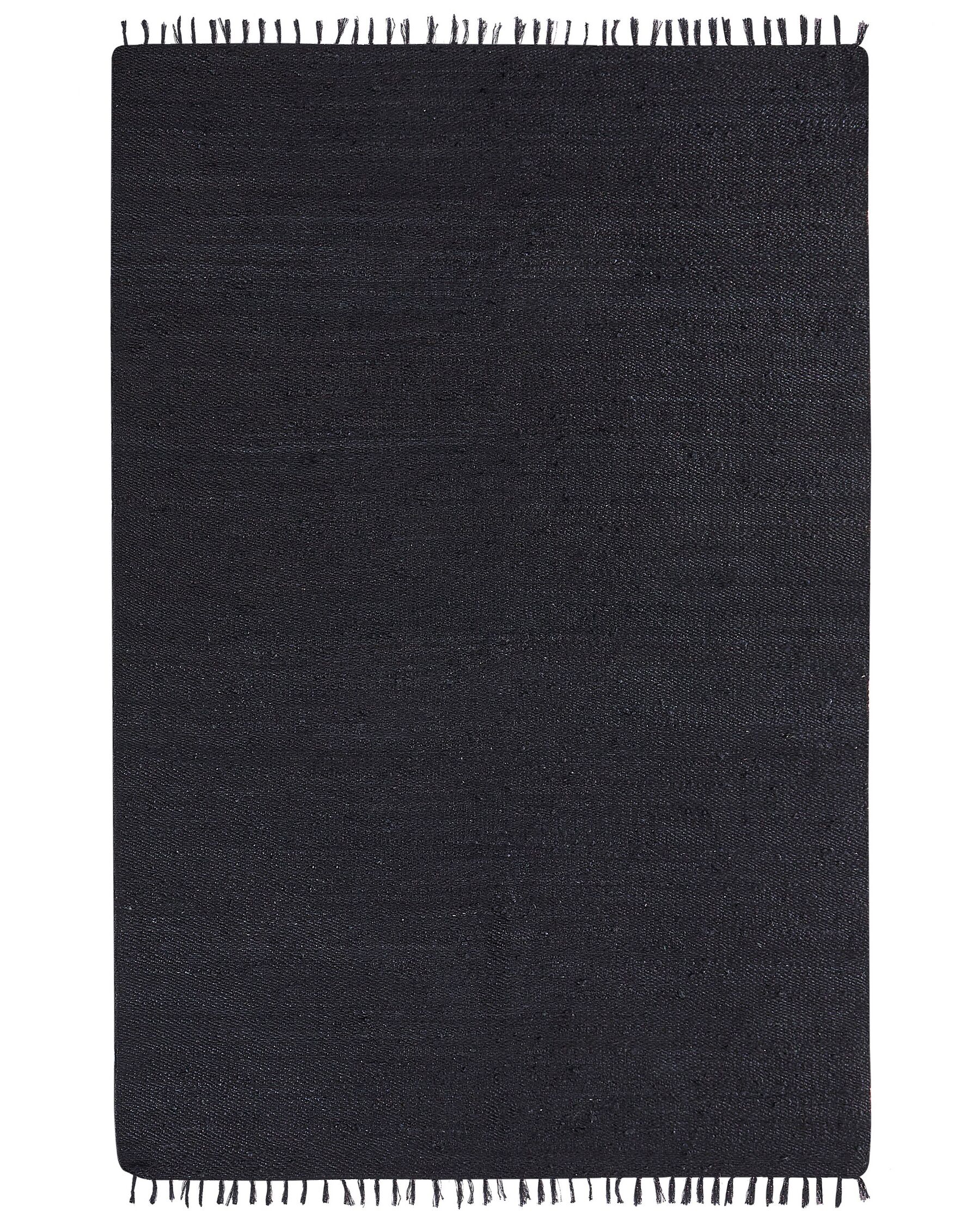 Vloerkleed jute zwart 200 x 300 cm SINANKOY_904006