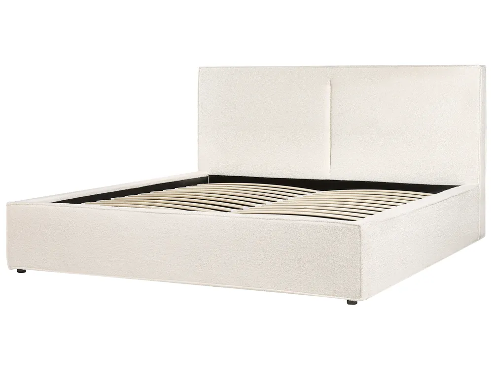 Ottoman Bed MOISSAC Boucle Off-White 180 x 200 cm (EU Super King)_928905