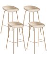 Set di 4 sedie alte VENLO Beige