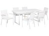 Gartenmöbel Set Aluminium weiß 6-Sitzer VALCANETTO/BUSSETO_922828
