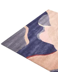 Rug ALMORA Beige/ Blue 160 x 230 cm Viscose_1036934