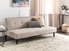 Fabric Sofa Bed Beige VISBY_919141