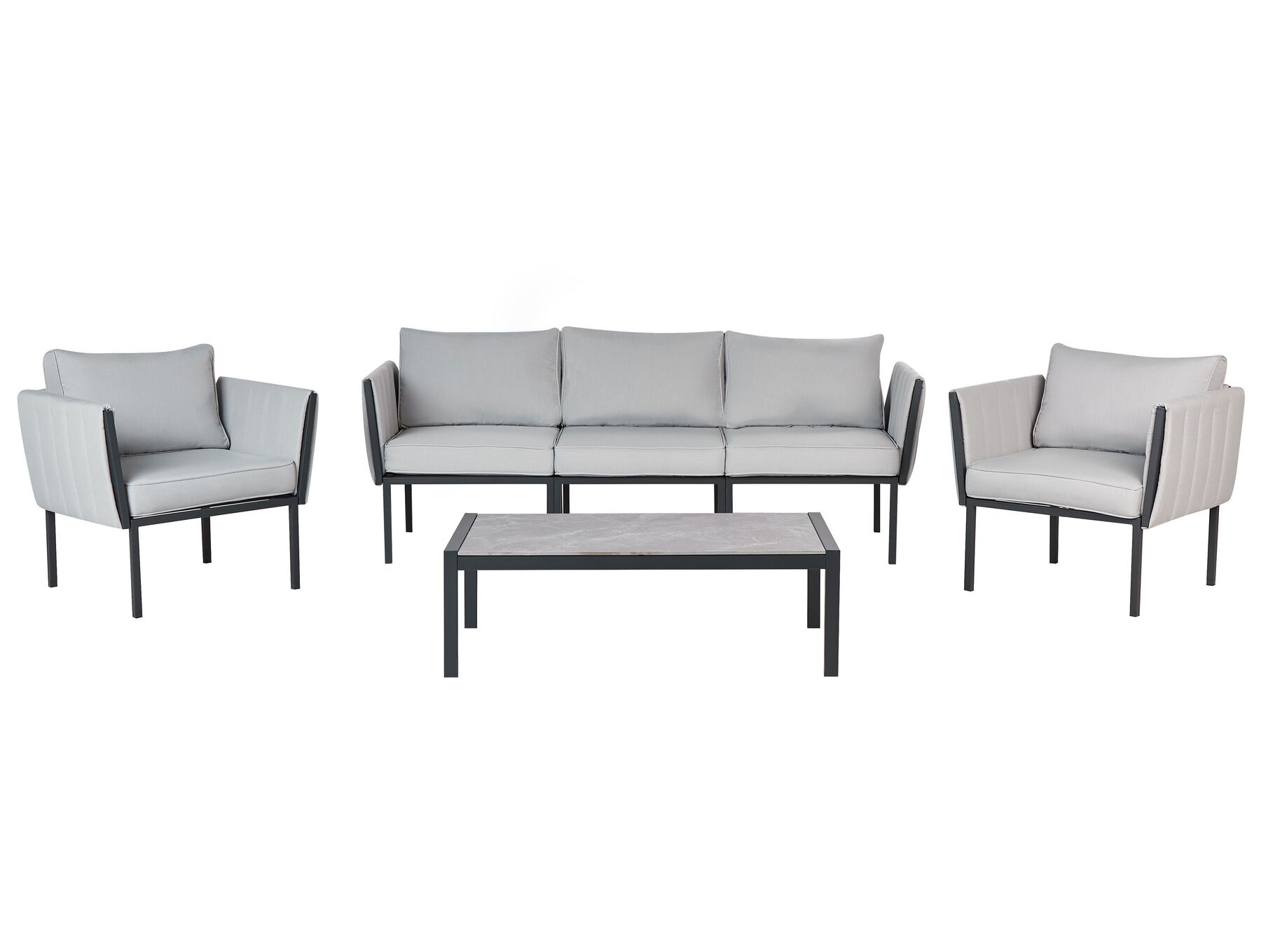 5 Seater Garden Sofa Set Light Grey SKALA_934632