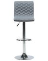 Set of 2 Adjustable Bar Stools Grey ORLANDO_685490