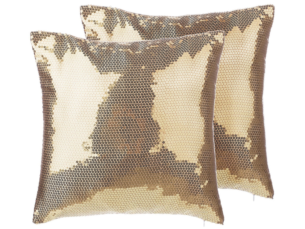Black and gold sequin pillow shop