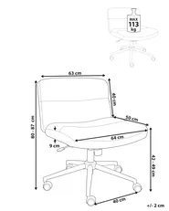 Desk Chair CATLIN Boucle Light Grey_1010024