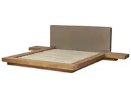 Bett mit Lattenrost Bouclé ZEN 160 x 200 cm Naturfarbene Esche_1079868