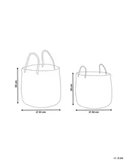 Aufbewahrungskorb 2er Set HALONG Seegras Naturfarben_886577