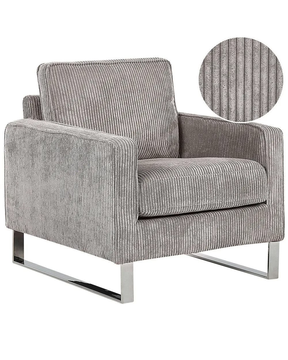 Armchair VIND Corduroy Light Grey