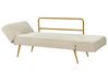 Sovesofa fløyel Beige SAARELA_932771