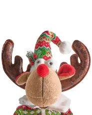 Set of 2 Christmas Decorations ULDALSANA 66-95 cm Reindeer Multicolour_1022145