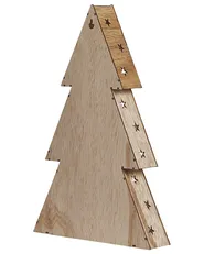 Weihnachtsdekoration LED JUVA 35 cm Weihnachtsbaum Hellbraun_812441