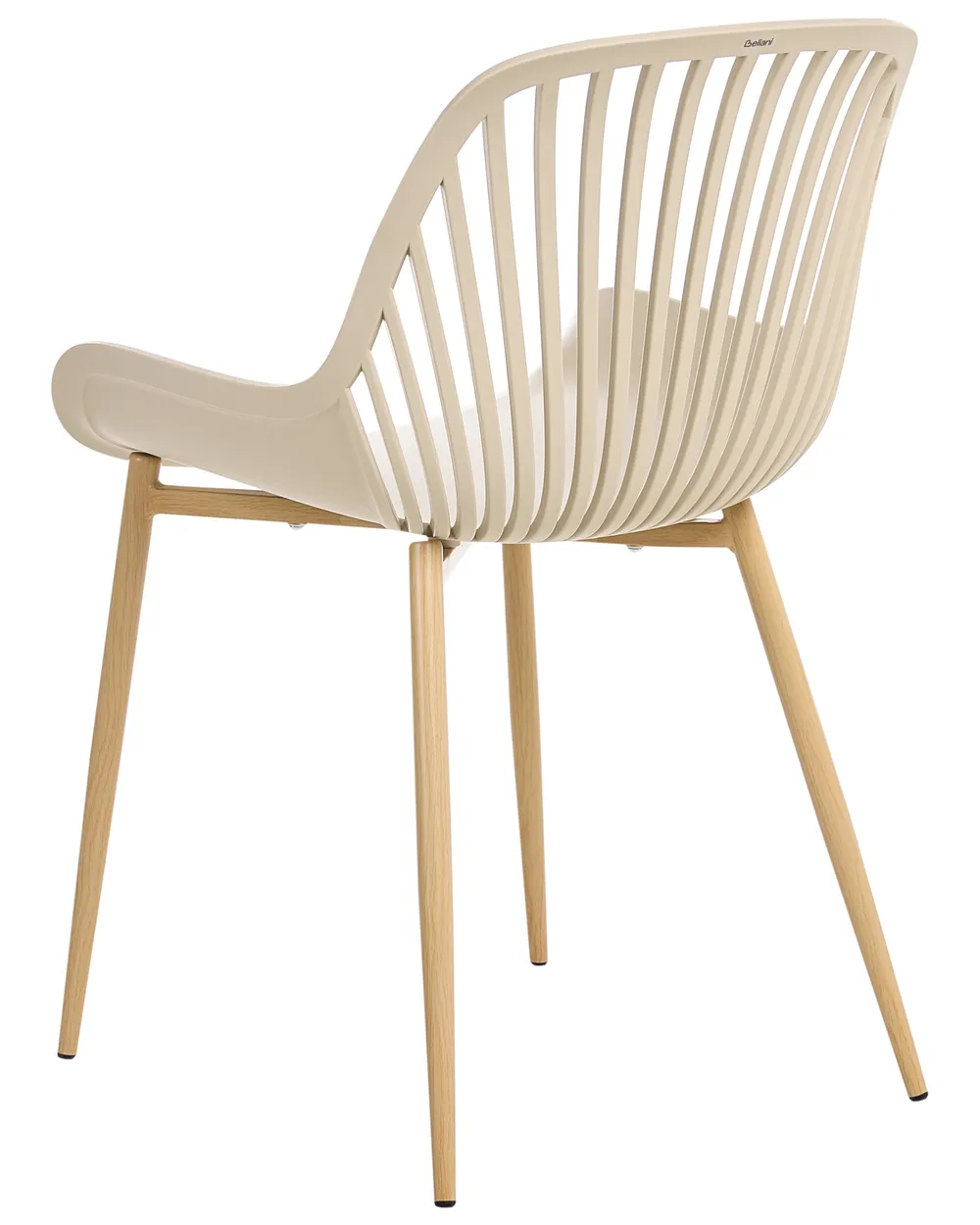Set of 4 Dining Chairs KLEVE Beige_1006570