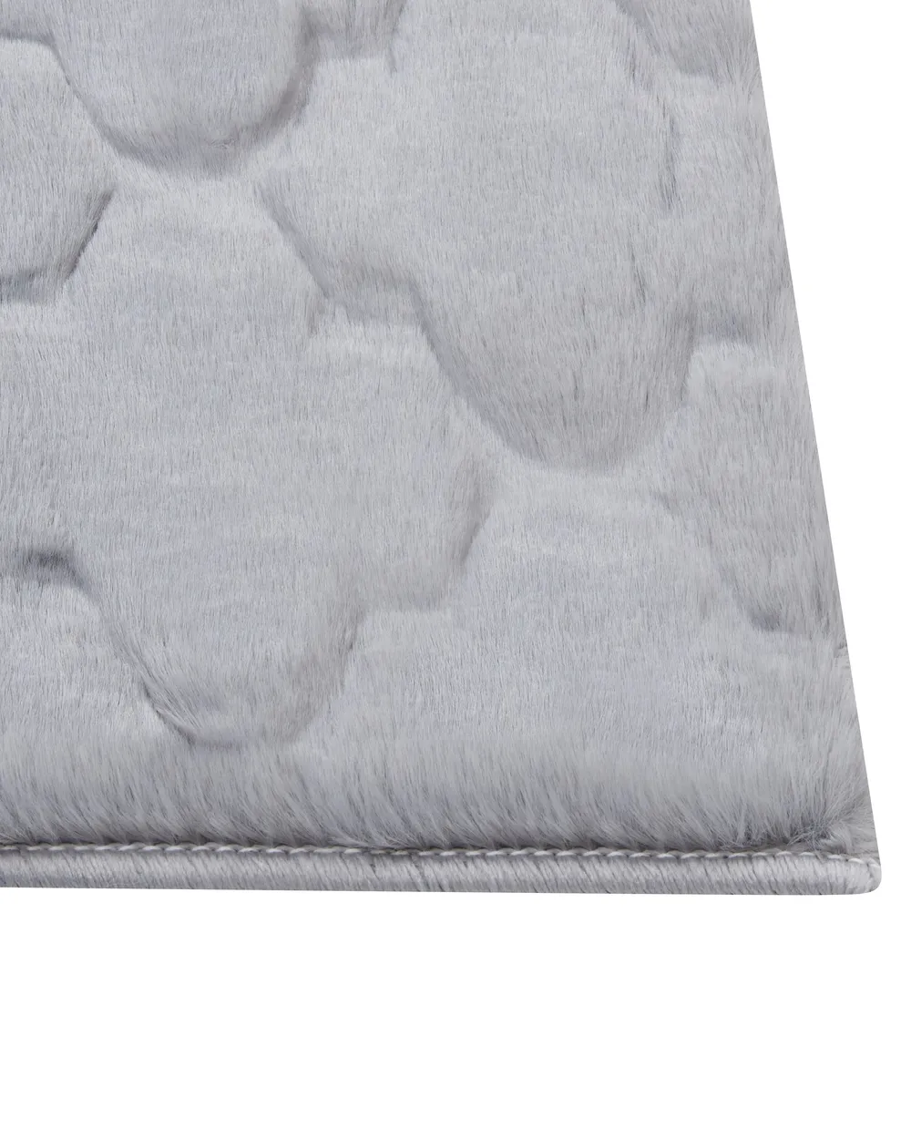 Faux Fur Rug GHARO Grey 160 x 230 cm_858621