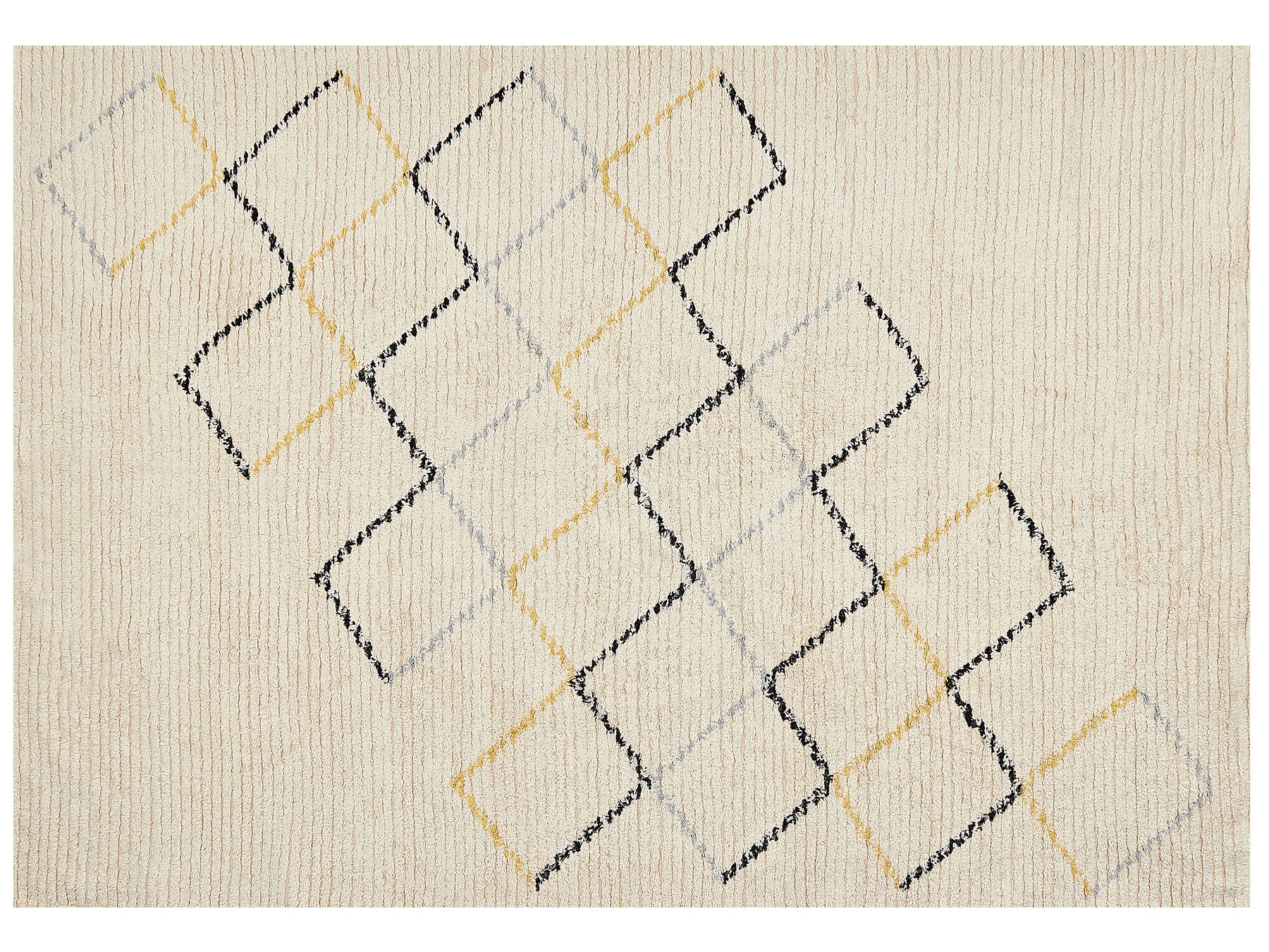 Teppich Baumwolle beige 160 x 230 cm TEZPUR_839276