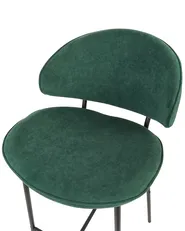 Set di 2 sedie alte KIANA Verde scuro_908119
