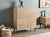 4 Drawer Chest BLYTHE Natural Ash Wood
