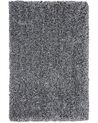 Shaggy Area Rug 140 x 200 cm Black and White CIDE_746805