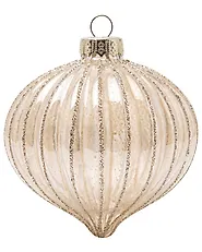 Set of 42 Baubles ICEGLOW Glass Gold_1192279