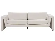 Divano 3 posti MAUNU Velluto Beige chiaro_895151