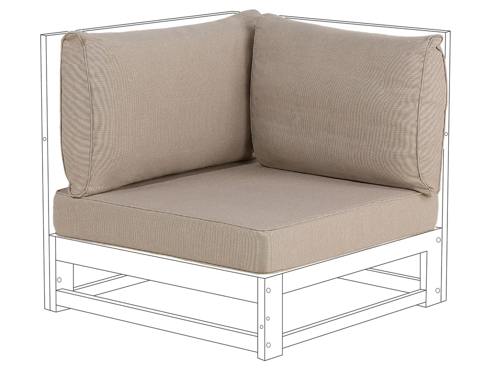 Outdoor Cushion Cover Set TIMOR Taupe