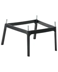 Set di 4 sedie alte SECEDA 2 in 1 Materiale sintetico Nero_988153