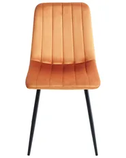Set di 4 sedie da pranzo KALISPELL Velluto Arancione_966700