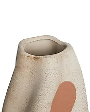 Jarrón para flores BATOIDEA 25 cm Gres Beige claro_1185200