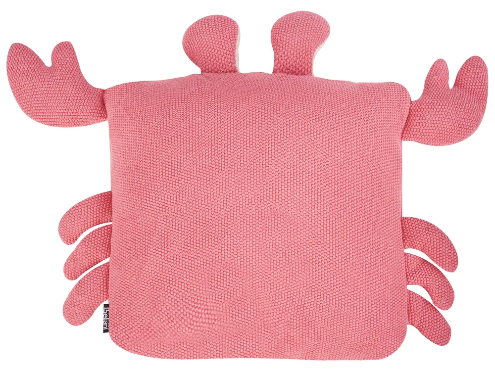Lot de 2 coussins décoratifs JARGALLI 35 x 35 cm Coton Crabe Rose_941672