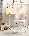 Desk Chair CHEERFUL Velvet Pastel Pink