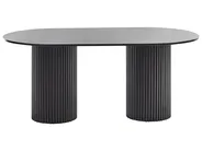 Dining Table SHERIDAN Black 180 cm 100 cm_952039