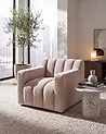 Sillón AGERUP Bouclé Beige