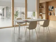 Conference Table TOLENTINO 90 cm 180 cm Travertine Effect_1078820