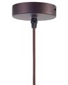 Metal Pendant Lamp Brown JURUENA_688626