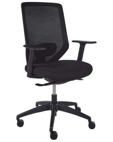 Krzesło biurowe regulowane czarne VIRTUOSO 