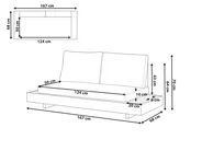 Divano da giardino 2 posti MARETTIMO Legno di acacia certificato Beige_1154069