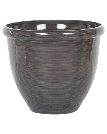 Vaso in pietra marrone scuro ⌀ 44 cm TESALIA