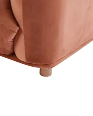Poltrona LUVOS Velluto Marrone dorato_970270