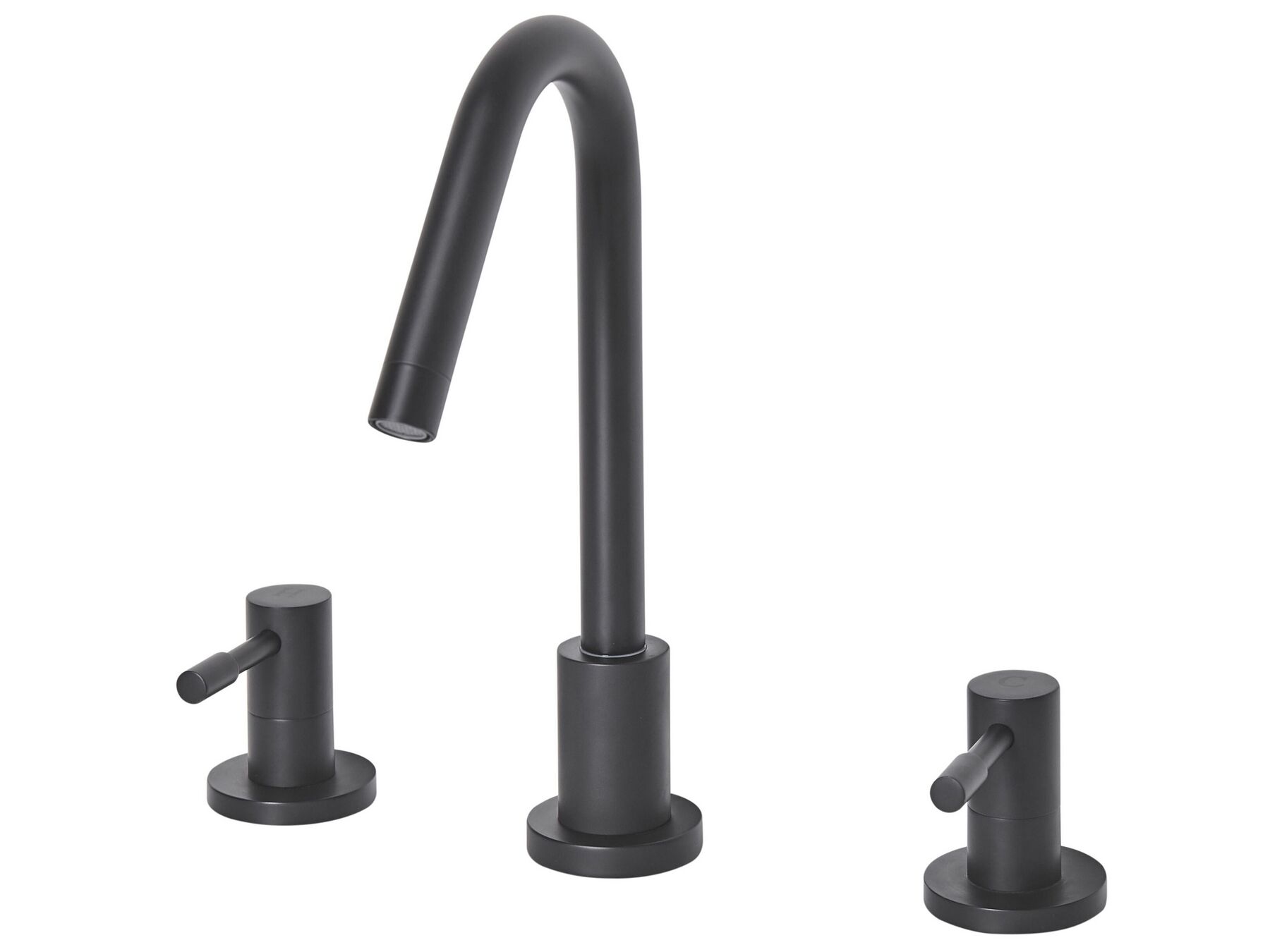 3 Hole Bathroom Basin Tap Black KALAMBO_786636